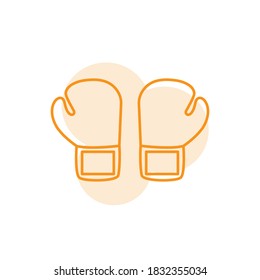 Illustration Vector graphic of boxing icon template