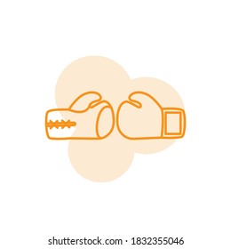 Illustration Vector graphic of boxing icon template