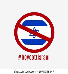 Illustration Vector Graphic Of Boycott Israel Perfect For Protest Banner Design Etc