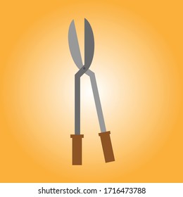 illustration vector graphic of branch scissor