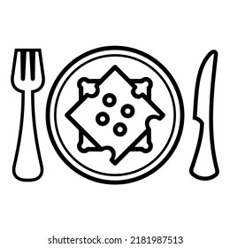 Ilustración Vector Gráfica de queso de pan, bocadillos, icono de bocadillos