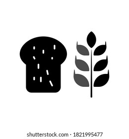 Illustration Vector graphic of bread icon