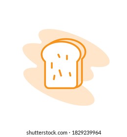 Ilustración Gráfico vectorial de la plantilla de icono de pan