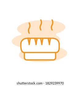 Illustration Vektorgrafik der Vorlage für das Brotsymbol