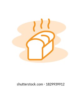 Ilustración Gráfico vectorial de la plantilla de icono de pan