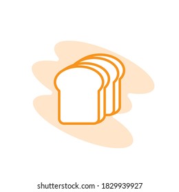 Illustration Vector graphic of bread icon template