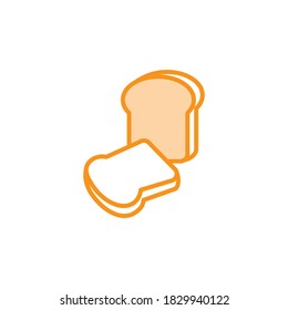 Illustration Vector graphic of bread icon template