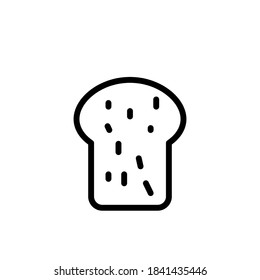 Illustration Vector graphic of bread icon