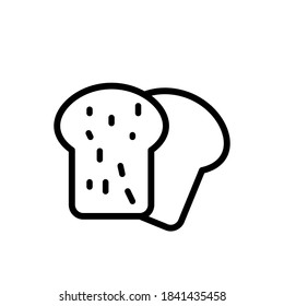 Illustration Vector graphic of bread icon