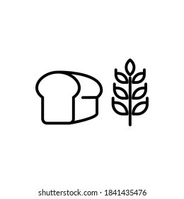 Illustration Vector graphic of bread icon