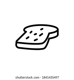 Ilustración Gráfico vectorial del icono de pan