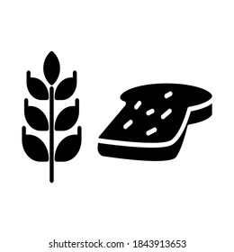
Illustration Vector graphic of bread icon
