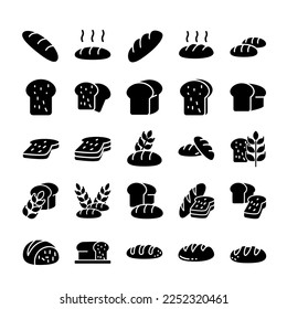 Icono de Ilustración Gráfico vectorial del pan