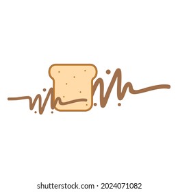 Illustration Vector Graphic of Bread Logo. Perfect to use for Technology Company