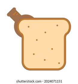 Ilustración Gráfica vectorial del logotipo del pan. Perfecto para la compañía tecnológica