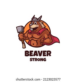 Illustration vector graphic of Breaver Strong, good for logo design
