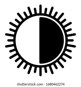 Illustration vector graphic of brightness icon
