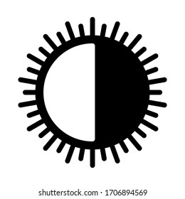 Icono de brillo de gráfico vectorial de ilustración