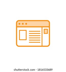 Illustration Vector graphic of browser icon. Fit for internet, app, software, application etc.