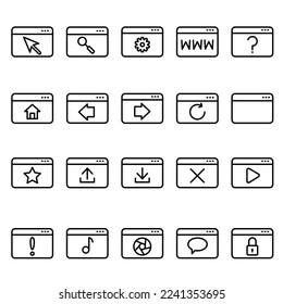 Illustration Vector Graphic of Browser icon