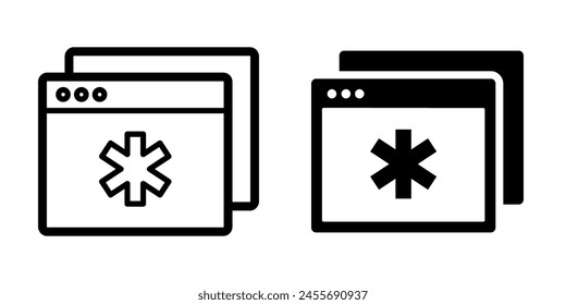 Vector de ilustración Icono de Navegador