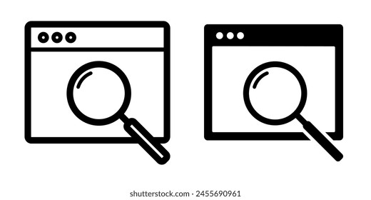 Illustration Vector Graphic of Browser icon