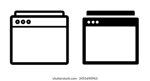 Illustration Vector Graphic of Browser icon