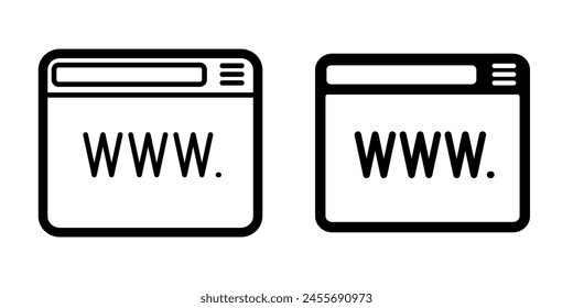 Illustration Vector Graphic of Browser icon
