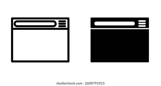 Illustration Vector graphic of browser icon. Fit for internet, app, software, application etc.