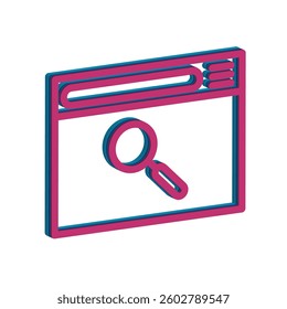 Illustration Vector graphic of browser icon. Fit for internet, app, software, application etc.