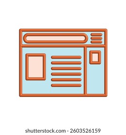 Illustration Vector graphic of browser icon. Fit for internet, app, software, application etc.