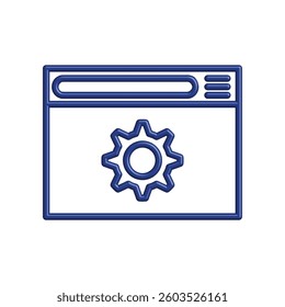 Illustration Vector graphic of browser icon. Fit for internet, app, software, application etc.