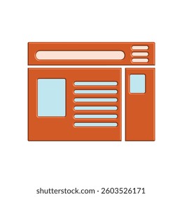 Illustration Vector graphic of browser icon. Fit for internet, app, software, application etc.