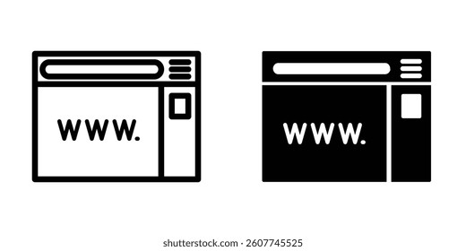 Illustration Vector graphic of browser icon. Fit for internet, app, software, application etc.