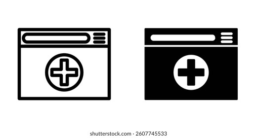 Illustration Vector graphic of browser icon. Fit for internet, app, software, application etc.