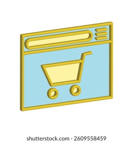 Illustration Vector graphic of browser icon. Fit for internet, app, software, application etc.