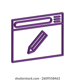 Illustration Vector graphic of browser icon. Fit for internet, app, software, application etc.