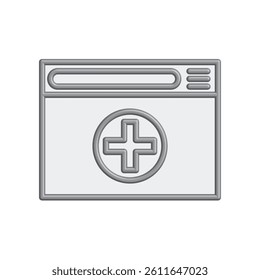 Illustration Vector graphic of browser icon. Fit for internet, app, software, application etc.