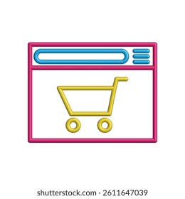 Illustration Vector graphic of browser icon. Fit for internet, app, software, application etc.