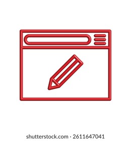 Illustration Vector graphic of browser icon. Fit for internet, app, software, application etc.