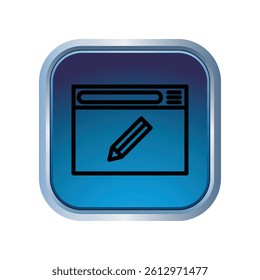 Illustration Vector graphic of browser icon. Fit for internet, app, software, application etc.