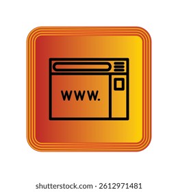Illustration Vector graphic of browser icon. Fit for internet, app, software, application etc.