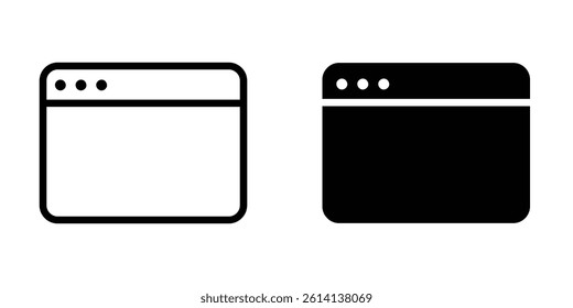 Illustration Vector graphic of browser icon. Fit for internet, app, software, application etc.