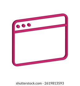 Illustration Vector graphic of browser icon. Fit for internet, app, software, application etc.