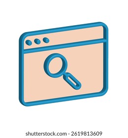 Illustration Vector graphic of browser icon. Fit for internet, app, software, application etc.