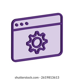 Illustration Vector graphic of browser icon. Fit for internet, app, software, application etc.