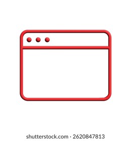 Gráfico Vetor de Ilustração do ícone do navegador. Apto para internet, app, software, aplicativo etc.