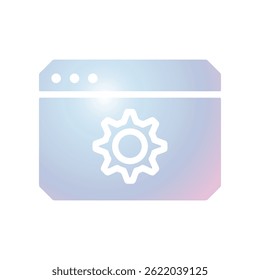 Gráfico Vetor de Ilustração do ícone do navegador. Apto para internet, app, software, aplicativo etc.
