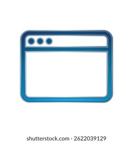 Gráfico Vetor de Ilustração do ícone do navegador. Apto para internet, app, software, aplicativo etc.