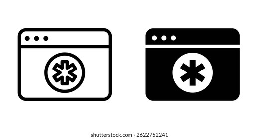 Illustration Vector graphic of browser icon. Fit for internet, app, software, application etc.